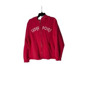 Camp David Cedar Point Zip up Hoodie Pink Women's Size XL
